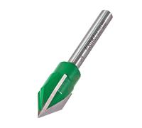 Trend CraftPro Incisore a Tre Taglienti per Fresatrice, Codolo 1/4 Pollice, Diametro di Taglio 15,1 mm & Angolo a V 60 Gradi, metallo duro (TCT), C043CX1/4TC