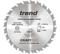 Trend CSB/16524TA - Lama per sega Craft, 165 x 24 denti, 10 pezzi