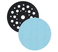 Trend Dischi Abrasivi Professionali 125 mm per levigatrici orbitali, grani 80/120/180 + pad saver, confezione da 7, rete abrasiva anti-polvere, AB/125/M7/P