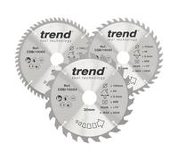 Trend Dischi sega circolare 190mm 30mm 24/40/60T TCT 3 pz