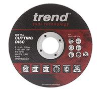 Trend Disco da taglio per metalli per smerigliatrice angolare, diametro 115 m, taglio sottile 1 mm, AD/C115/1/M, Confezione da 10