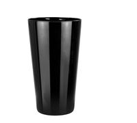 TREND FOR HOME Vaso Alto da Interno A: 25 cm Vaso Nero Moderno Conico Vaso Fiori Centrotavola Fiori Vaso Decorativo da Interno Grande Vaso Vetro Conico Vaso per Fiori | Ø 14 cm | Alyssa Piano Black
