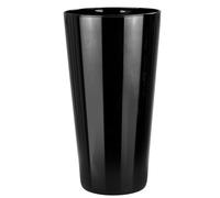 TREND FOR HOME Vaso Nero Moderno Alto da Terra Interno Conico 29.5 cm - Fiori Vetro Centrotavola Decorativo Grande | Ø 16 cm | Alyssa Piano Black