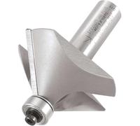 Trend Fresa a smusso guidata da cuscinetto Professionale, codolo 1/2 pollice, 45 gradi, diametro di taglio 50mm, lunghezza di taglio 19mm, metallo duro (TCT), 46/38X1/2TC