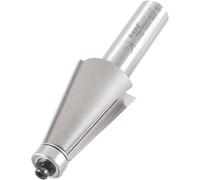 Trend Fresa a smusso Professionale, 80 gradi, codolo 1/2 pollice, diametro di taglio 26mm e lunghezza di taglio 35mm, due cuscinetti, metallo duro (TCT), 46/103X1/2TC