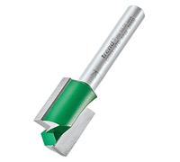 Trend Fresa dritta 2 taglienti 1/4" TCT Ø15,9 mm, 19,1 mm | Taglio dritto e liscio su legno, MDF e laminati; inserti in carburo di tungsteno, lunghezza 19,1 mm C025X1/4TC