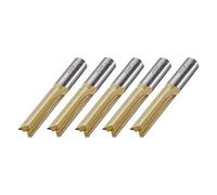 Trend Fresa dritta per piano di lavoro a due scanalature, gambo da 1/2", diametro di taglio 12,7 mm e lunghezza di taglio 50 mm, punta in carburo di tungsteno, confezione da 5, BR01/5