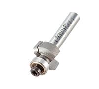 Trend Professionale Fresa per Ovolo con Cuscinetto Guida, Raggio 1,6mm, Codolo 1/4 Pollice, Diametro di Taglio 15,9mm, Lunghezza di Taglio 7,9mm, Due Cuscinetti, metallo duro (TCT), 46/115X1/4TC