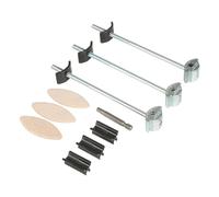 Trend Kit di Connessione per Piani di Lavoro ZIPBOLT, Acciaio Zincato, 26-40mm, Include Punta Esagonale e Biscotti, ZIP/35/164/3