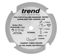 Trend Lama PCD per fibra-cemento 115mm foro 9,5mm 4 denti