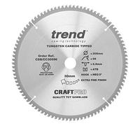 Trend Lama per sega circolare CraftPro TCT a gancio negativo, diametro 305 mm x 96 denti x foro 30 mm, punta in carburo di tungsteno, CSB/CC30596
