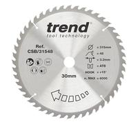 Trend Lama per sega circolare CraftPro TCT combinata, diametro 315 mm x 48 denti x foro 30 mm, punta in carburo di tungsteno, CSB/31548