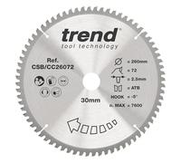 Trend Lama per troncatrice legno 260 mm, 72 denti, foro 30 mm, TCT