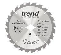 Trend Lama sega circolare ATBR per legno 190mm 24T 1,6mm +25°