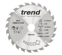 Trend Lama sega circolare legno 210mm 30mm 24T TCT +20°