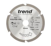 Trend Lama sega circolare PCD fibra cemento 190x30mm 6T grossa