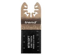 Trend Lame multiuso 5 34 mm denti sottili in acciaio CrV per legno e plastica, tagli netti e precisi, compatibilità universale con utensili multifunzionali, MTB/32FT