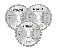 Trend Lame per sega circolare 165 mm 24/40/52T 20 mm, 3 pezzi