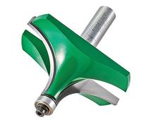 Trend Ovolo fresatrice con guida a cuscinetto, gambo 1/2", raggio 31,8 mm