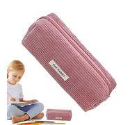 Trend Pencil Pouch, Velluto a coste Pencil Pouch, Corduroy Pencil Pouch Creative Stationery Bag, Student Pencil Pouch, Sacchetto cosmetico, Velluto a coste Cosmetic Bag, Donne Ragazze Trucco