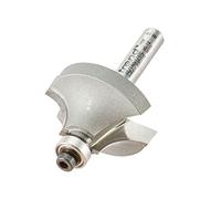 Trend Professionale Fresa Ovolo con Cuscinetto Guida, Raggio 9,5mm, Codolo 1/4 Pollice, Diametro di Taglio 32mm, Lunghezza di Taglio 16mm, Due Cuscinetti, metallo duro (TCT), 46/140X1/4TC