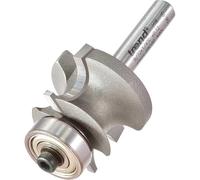 Trend Professionale Fresa per bordi con cuscinetto guida, gambo 1/4 pollice, diametro di taglio 28mm, diametro cuscinetto 16mm, raggio 4.8mm, 9/72X1/4TC