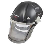 Trend Respiratore Airshield Pro PAPR APF 20 Spina europea da 230 V, Respiratore alimentato a batteria per l'uso con tutte le applicazioni di lavorazione del legno, AIR/PRO/EUR