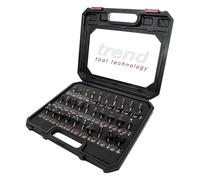 Trend Set di Partenza di 30 Frese per Router, Gambo da 6,35 mm, Punta in Carburo di Tungsteno, Custodia in Alluminio Inclusa, SET/SS31X1/4TC