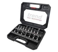 Trend Set di 15 frese per router, gambo 12,7 mm, TCT, custodia