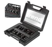 Trend Set di frese per principianti da 12 pezzi, contiene una gamma di frese più utilizzate per la lavorazione del legno decorativa, SET/SS8X8MMTC