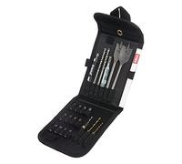 Trend Snappy Set di Accessori per Cucina e Montaggio Porte in Metallo Duro (TCT) da 22 Pezzi con Porta Utensili, Sistema di Trapano a Rilascio Rapido, SNAP/TH6/SET