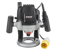 Trend T7ELK - Router da officina a velocità variabile da 1/2", perfetto per accessori da cucina, giunti per piani di lavoro e profili in legno, 1750 W, 110 V, colore: nero