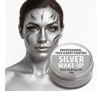 Trendandstylez Trucco professionale da teatro, 25 g, 14 colori, per il viso e il body painting, per carnevale, Halloween e cosplay, delicato sulla pelle, Dermatest, trucco per donne, uomini e bambini