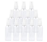 TrendBox 12 Pacchetto Vento in plastica trasparente flacone spray a nebbia fine 60 ml (2 once)