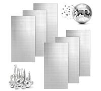 Trendecor 10800 piastrelle autoadesive a specchio a mosaico, mini piastrelle autoadesive, 5 x 5 mm, vetro per fai da te, sfere da discoteca, artigianato, decorazione per la casa e le feste