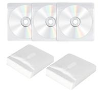 Trendecor 200 custodie per CD/DVD, bifacciali, in plastica, per CD, CD, CD, dischi grezzi, per la conservazione singola e doppia
