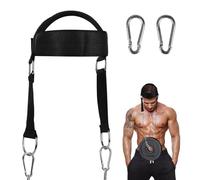 Trendecor Allenatore per il collo, per allenare la testa, da uomo, con gancio a D, per il collo, per il sollevamento pesi
