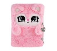 Trendenz Tinka - Pluche dagboek met slot - Rosa Cat (8-802146)