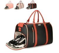 Trendfetchus Foldable Travel Bag 2.0 with Wheels, Foldable Travel Bag 2.0, Carry On Garment Bags, Air Travels Business Weekender Garment Storage, for Men Women (Black)