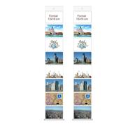 trendfinding Portafoto da parete personalizzabili - 8 tasche da 13 x 16,9 cm - orizzontale - 2 pezzi