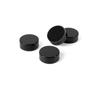 Trendform-Bloc 23 x 9 mm circolari magneti Plain-Office Nero-Set di 4