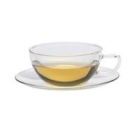 Tazza Vetro Opus Con Piattino Trendglas Jena 0,2 L