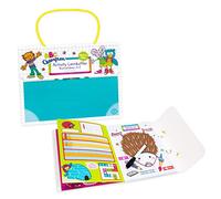 TRENDHAUS ABC Champions - Libro Lettere, valigetta educativa per l'inizio della scuola, inclusa penna cancellabile, bianco, Giocattolo educativo