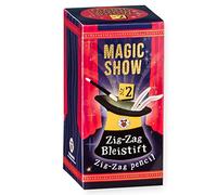 TRENDHAUS Magic Show 957887-Matita a Zig-Zag per Bambini dai 6 Anni in su, Video Online, Colore: Rosso, Trick Nr.2, 957887