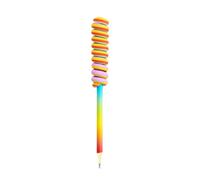 TRENDHAUS Rainbow Power 966285 - Matita e gomma Lollipop, circa 17,8 cm, durezza HB con gomma