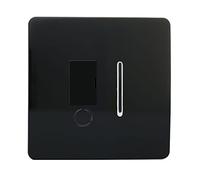 Trendi interruttore art-fsbl Trendi artistico moderno lucido tattile interruttore con fusibile, colore: Nero lucido