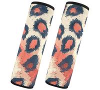 Trending Leopard Fur Blush Red Black 2 Pack Tracolla Rilascio Stress al collo e alle spalle per Sedan forro para cinturon de seguridad