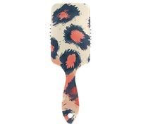 Trending Leopard Fur Blush Red Black pennello carino per capelli Progettato massaggio del cuoio capelluto per capelli ricci con manico ergonomico cepillo anti crespo para cabello