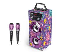 Trendix - Karaoke Per Bambini Top Singer | Karaoke Con Microfono | Microfono Con Cassa Bluetooth, Radio Fm, Usb | Cassa Karaoke Con 2 Microfoni | Regalo Bambina 10 Anni