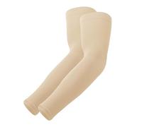 TRENDMALLS Manicotti per braccio, raffreddamento, protezione solare UV, compressione sportiva per uomo/donna/bambino, Beige, Taglia unica